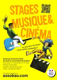 Stages Musique et Cinéma pour les Jeunes à Toulouse - Vacances d'Octobre 2024